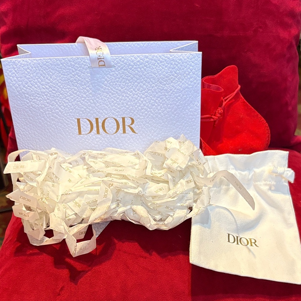 Dior White and Gold Luxury Set